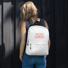 Load image into Gallery viewer, Personalized Water-resistant Backpack, Custom Backpack Gift, Gift for Holidays, Christmas Present for Him Her, Custom Bag, Classic Bag, Personalized Gift, Corporate Retreat Gift, College Student Gift