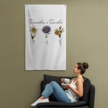 Load image into Gallery viewer, Custom Flag | Baby name flag | Canvas flag | Nursery name sign | Custom name banner | Boho nursery Decor | Mothers Day Gift
