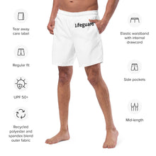 Load image into Gallery viewer, Custom Swim Trunks, Personalized all Over Print Mens Bathing Suit, Customized Printed Mens Swimwear, Mens UPF 50+ Swim Trunks