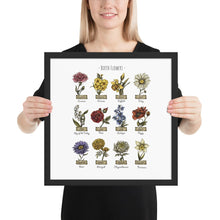 Load image into Gallery viewer, Custom Framed Poster, Birth Month Flowers Poster, Personalized Gift, Mother's Day, Anniversary, Wedding, Inspiration, Decor