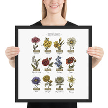 Load image into Gallery viewer, Custom Framed Poster, Birth Month Flowers Poster, Personalized Gift, Mother's Day, Anniversary, Wedding, Inspiration, Decor