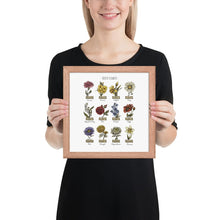 Load image into Gallery viewer, Custom Framed Poster, Birth Month Flowers Poster, Personalized Gift, Mother's Day, Anniversary, Wedding, Inspiration, Decor