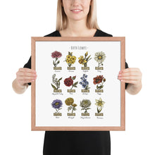 Load image into Gallery viewer, Custom Framed Poster, Birth Month Flowers Poster, Personalized Gift, Mother's Day, Anniversary, Wedding, Inspiration, Decor