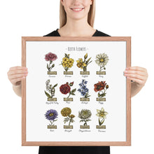 Load image into Gallery viewer, Custom Framed Poster, Birth Month Flowers Poster, Personalized Gift, Mother's Day, Anniversary, Wedding, Inspiration, Decor