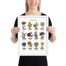 Load image into Gallery viewer, Custom Framed Poster, Birth Month Flowers Poster, Personalized Gift, Mother's Day, Anniversary, Wedding, Inspiration, Decor