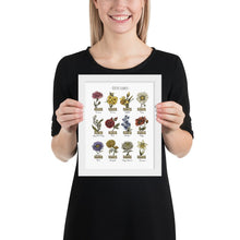Load image into Gallery viewer, Custom Framed Poster, Birth Month Flowers Poster, Personalized Gift, Mother's Day, Anniversary, Wedding, Inspiration, Decor