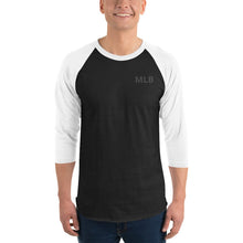 Load image into Gallery viewer, Custom 3/4 Sleeve Raglan Baseball Tee | Personalized Three Quarter Sleeve Logo Tee Shirt | Raglan Tee