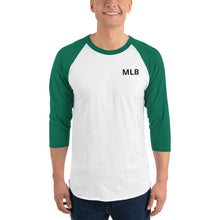 Load image into Gallery viewer, Custom 3/4 Sleeve Raglan Baseball Tee | Personalized Three Quarter Sleeve Logo Tee Shirt | Raglan Tee