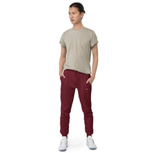 Load image into Gallery viewer, Unisex Fleece Sweatpants with Personalized Texts, Joggers for Men &  Women, Embroided Texts, Sweatpants with Pockets