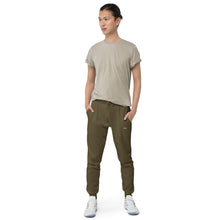Load image into Gallery viewer, Unisex Fleece Sweatpants with Personalized Texts, Joggers for Men &  Women, Embroided Texts, Sweatpants with Pockets