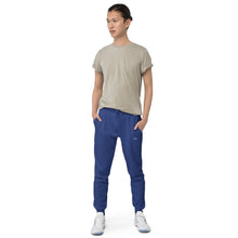 Load image into Gallery viewer, Unisex Fleece Sweatpants with Personalized Texts, Joggers for Men &  Women, Embroided Texts, Sweatpants with Pockets