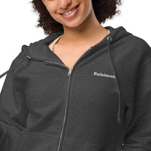 Load image into Gallery viewer, Unisex custom embroidered fleece zip up hoodie , Logo embroidery zipper hoodie , Sweatshirt oodie custom embroider , Personalized zip up hoodie matching