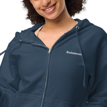 Load image into Gallery viewer, Unisex custom embroidered fleece zip up hoodie , Logo embroidery zipper hoodie , Sweatshirt oodie custom embroider , Personalized zip up hoodie matching
