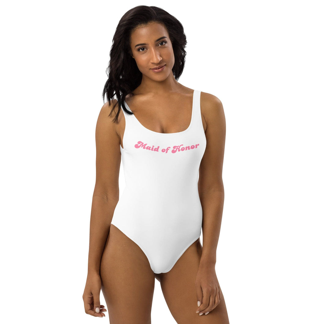 One-Piece Swimsuit-Custom Bachelorette Party Swimsuit Bridesmaid Swimsuits Personalized Swimsuit Beach Bachelorette