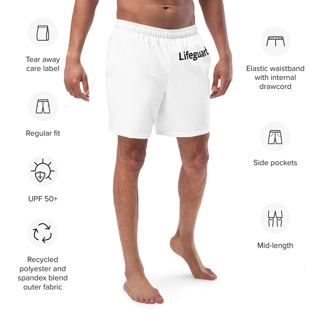 Custom Swim Trunks, Personalized all Over Print Mens Bathing Suit, Customized Printed Mens Swimwear, Mens UPF 50+ Swim Trunks