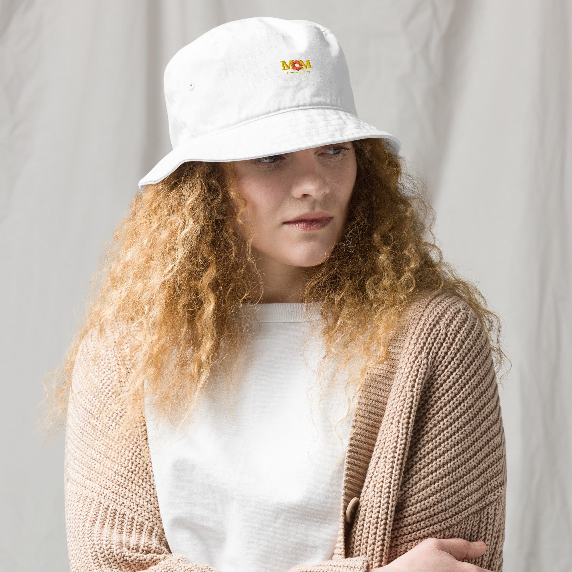 Organic bucket hat,Customized Embroidered Bucket Hat, Custom Text