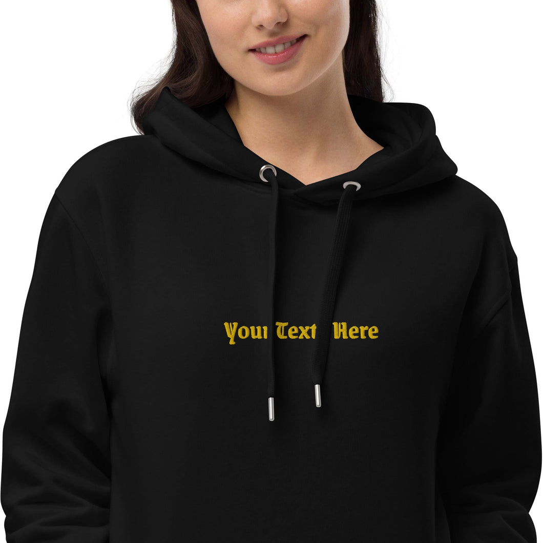 Customizable Premium Eco Pocket Hoodies - Custom Printing - Personalized Text - Your Text on a Pocket Hoodie